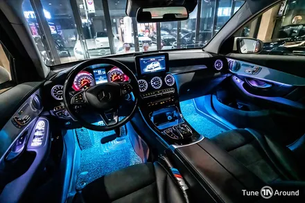 벤츠 GLC350e 엠비언트라이트 시공 64컬러 광량업 / 성남,분당,판교