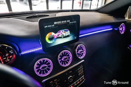 벤츠 GLA45AMG 엠비언트송풍구 자동차내부꾸미기 / 성남,분당,판교