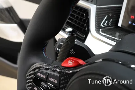 BMW X6 M60i 핸들 카본커버 마그네틱 패들쉬프트 M1M2버튼 블랙 레터링 교체 / 성남,분당,판교