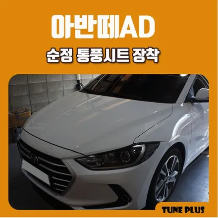 경남 창원 마산 튠플러스 아반떼AD 순정 1열 통풍시트 장착 / 창원 의창구 서상동