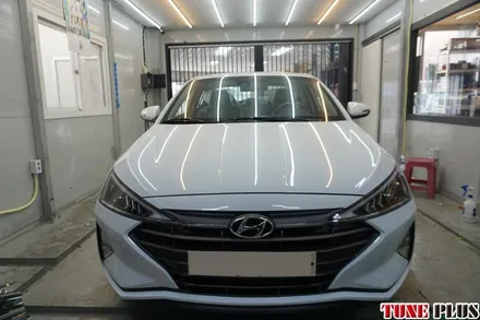 경남 창원 마산 튠플러스 2019 더뉴아반떼 신차 레이노 S9 열차단 썬팅(틴팅) 필름 시공 / 창원 의창구 서상동