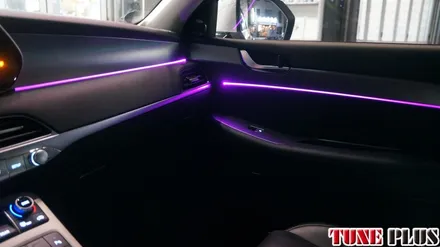 경남 창원 마산 튠플러스 팰리세이드 실내 튜닝 파이버테리어 RGB 엠비언트 라이트 풀컬러 무드등 시공 / 창원 의창구 서상동