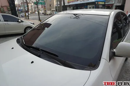 경남 창원 마산 튠플러스 아반떼HD 레이노 S9 열차단 썬팅(틴팅) 필름으로 재시공 / 창원 의창구 서상동