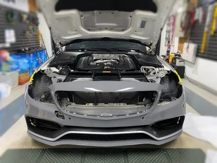 벤츠 c63s amg 전체랩핑.카본스포일러랩핑.ppf 시공.장안동랩핑전문점.튜닝커스텀 / 동대문구 장안동