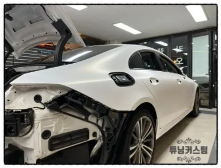 벤츠 cls 400d 전체 랩핑 제거 후 전체 랩핑 후 세차 만들어 보자^^ / 동대문,광진구,중랑구