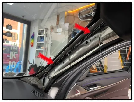 bmw 530e 순정 블랙박스 제거 후 아이나비 qxd1 plus 블랙박스 장착으로 사고 영상 저장해 보자 / 동대문구 장안동