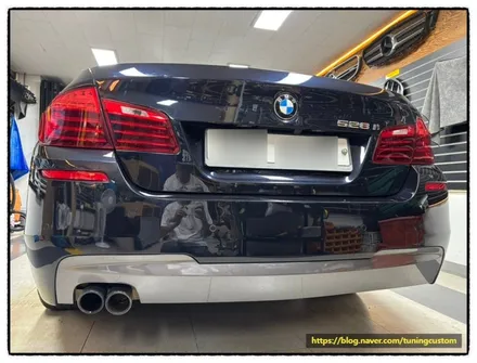 bmw 528i 뒤 범퍼 디퓨저 수리 도색으로 깔끔하게 만들어 보자!! / 동대문구 장안동
