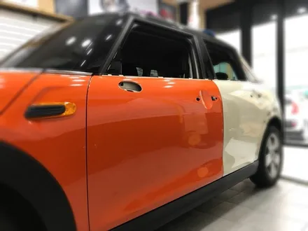 Bmw 미니쿠페 오렌지 전체랩핑 해보자 #장안동카스킨전문점 #튜닝커스텀 / 동대문구 장안동