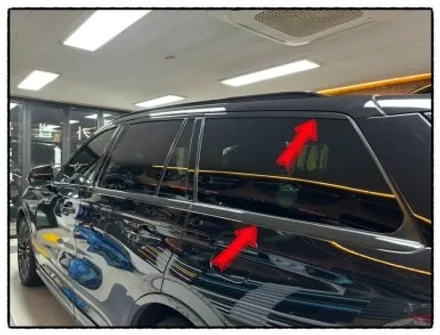 링컨 에비에이터 크롬 랩핑으로 블랙 버전으로 만들어 보자. / 동대문구 장안동