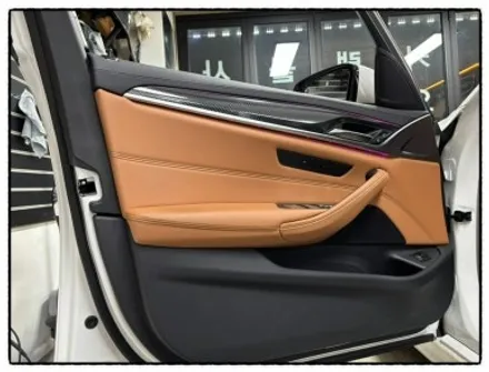 bmw 520i 실내 카본 랩핑. 카본 스포일러. 범퍼 디퓨저 작업으로 변신해 보자!!! / 동대문구 장안동