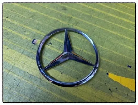 벤츠 gle 300d 도어 크롬 몰딩 랩핑 및 블랙 레터링 교환하고 벤츠 엠블럼 랩핑 해보자^^ / 동대문구 장안동