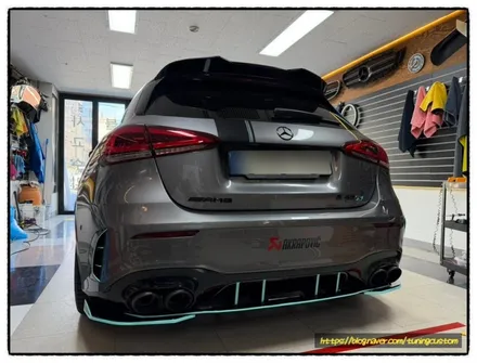 벤츠 a45 amg 범퍼 립댐 포인트 라인 랩핑으로 변신해 보자~^^ / 동대문구 장안동