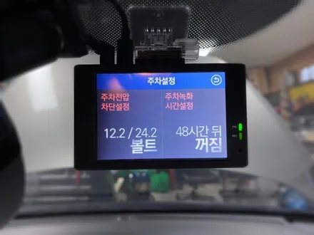 올뉴모닝 아이뷰k2 블랙박스 장착.장안동블랙박스장착점.튜닝커스텀 / 동대문구 장안동