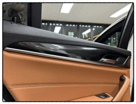bmw 520i 실내 카본 랩핑. 카본 스포일러. 범퍼 디퓨저 작업으로 변신해 보자!!! / 동대문구 장안동