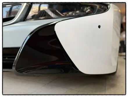 bmw i8 범퍼 수리 도색 및 범퍼 랩핑. 펜더 랩핑으로 깔끔하게 해보자~^^ / 동대문구 장안동