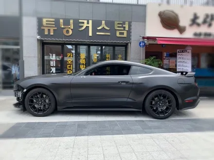머스탱 사틴블랙 전체랩핑 시공 해보자.동대문랩핑전문점.튜닝커스텀 / 동대문구 장안동