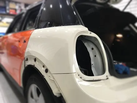 Bmw 미니쿠페 오렌지 전체랩핑 해보자 #장안동카스킨전문점 #튜닝커스텀 / 동대문구 장안동