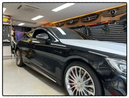 벤츠 s63 amg 사틴 화이트 투톤 랩핑 해보자. / 동대문구 장안동