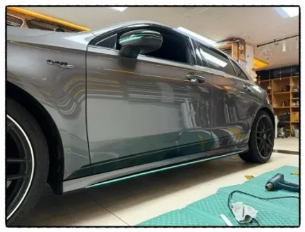 벤츠 a45 amg 데칼 랩핑. 포인트 라인 랩핑. 크롬 랩핑. 엠블럼. 레터링 랩핑으로 변신해 보자!! / 동대문구 장안동