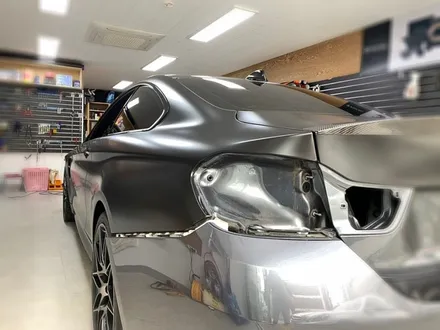 Bmw m4 사틴블랙 전체랩핑 시공(에이버리슈프림).장안동랩핑전문점.튜닝커스텀 / 동대문구 장안동