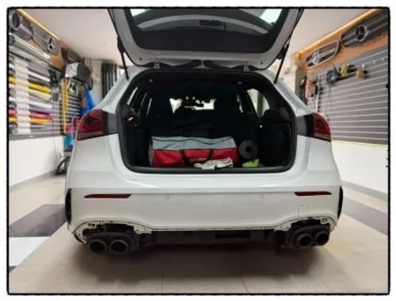 벤츠 a45 amg 범퍼 수리 및 카본 디퓨저 장착해 보자!! / 동대문구 장안동