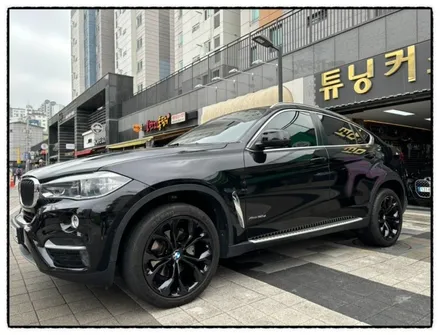 bmw x6 3m 블랙 유광 전체 랩핑 및 휠 블랙 도색하면 기존 보다 얼마나 변신할까?? / 동대문구 장안동