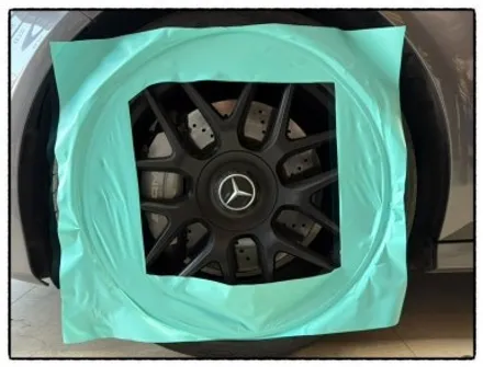 벤츠 a45 amg 범퍼 에어덕트 몰딩 교환 ppf 작업. 엠블럼 랩핑. 휠 랩핑. 라인 포인트 랩핑 추가 작업해보자!! / 동대문구 장안동