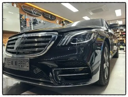 벤츠 s350 차량을 벤츠 s450 amg 앞 범퍼. 헤드라이트. 뒤 범퍼. 테일램프 교환과 본넷 도색. 휀다도색 으로 후기형 amg 차량으로 변신해 보자!! / 동대문구 장안동