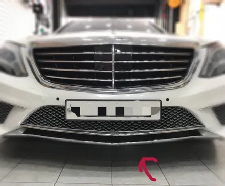 벤츠s63amg 범퍼립 카본랩핑 시공 해보자 .용답동랩핑 .튜닝커스텀 / 동대문구 장안동