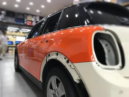 Bmw 미니쿠페 오렌지 전체랩핑 해보자 #장안동카스킨전문점 #튜닝커스텀 / 동대문구 장안동