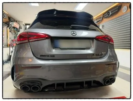 벤츠 a45 amg 데칼 랩핑. 포인트 라인 랩핑. 크롬 랩핑. 엠블럼. 레터링 랩핑으로 변신해 보자!! / 동대문구 장안동