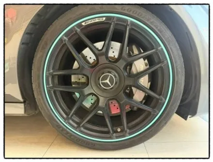 벤츠 a45 amg 범퍼 에어덕트 몰딩 교환 ppf 작업. 엠블럼 랩핑. 휠 랩핑. 라인 포인트 랩핑 추가 작업해보자!! / 동대문구 장안동