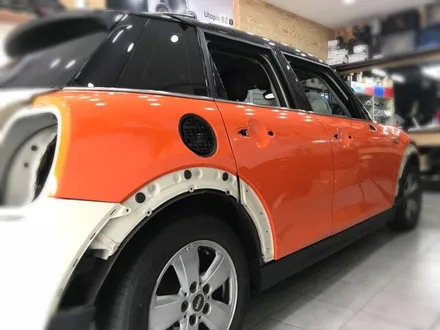 Bmw 미니쿠페 오렌지 전체랩핑 해보자 #장안동카스킨전문점 #튜닝커스텀 / 동대문구 장안동