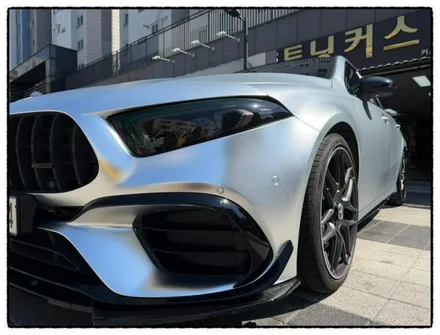 벤츠 a45 amg 국내 3대 밖에 없는 색상으로 전체 랩핑 하면 어떤 느낌이 나올까? 궁금하다!!! / 동대문구 장안동