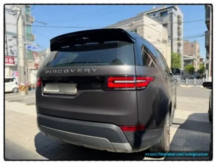 랜드로버 디스커버리 3m 2080 샤틴 다크 그레이 색상으로 랩핑 하면 어떤 변화가 생길까?? / 동대문구 장안동