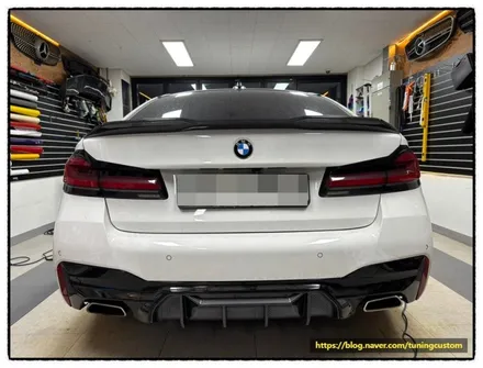 bmw 520i 실내 카본 랩핑. 카본 스포일러. 범퍼 디퓨저 작업으로 변신해 보자!!! / 동대문구 장안동