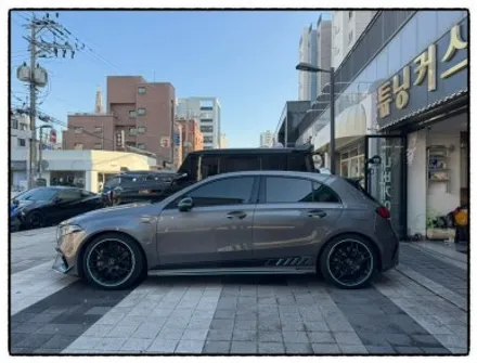 벤츠 a45 amg 범퍼 에어덕트 몰딩 교환 ppf 작업. 엠블럼 랩핑. 휠 랩핑. 라인 포인트 랩핑 추가 작업해보자!! / 동대문구 장안동