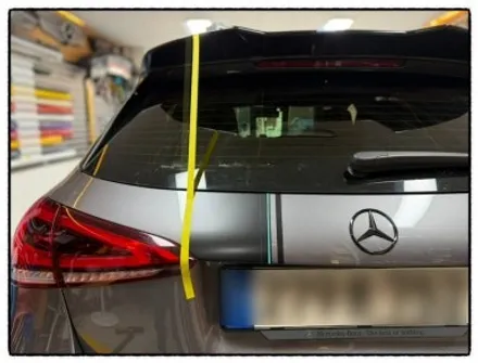 벤츠 a45 amg 데칼 랩핑. 포인트 라인 랩핑. 크롬 랩핑. 엠블럼. 레터링 랩핑으로 변신해 보자!! / 동대문구 장안동