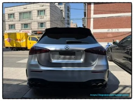벤츠 a45 amg 국내 3대 밖에 없는 색상으로 전체 랩핑 하면 어떤 느낌이 나올까? 궁금하다!!! / 동대문구 장안동