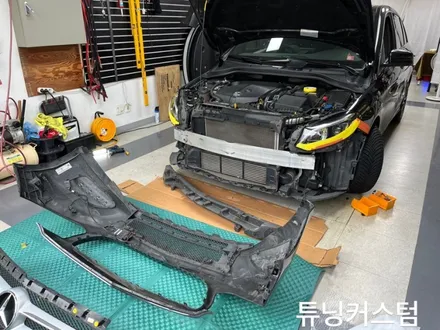 벤츠 b200 다이아몬드그릴교환 및 크롬랩핑 작업 송파랩핑전문점.튜닝커스텀 / 동대문,광진구,중랑구