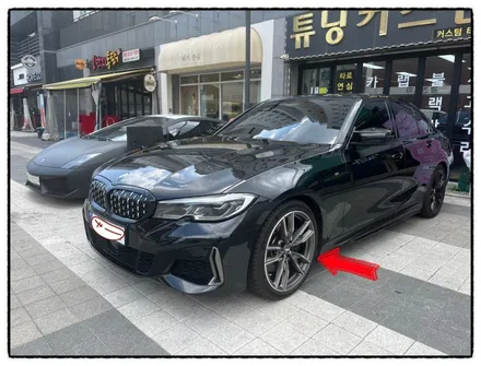 bmw m3 에어덕트 랩핑과 휠 블랙 유광 도색합니다. / 동대문구 장안동