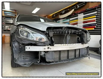 벤츠 e250 cdi 범퍼 그릴 파손으로 그릴 교환해 보자!! / 동대문구 장안동