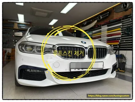 bmw 530i 천장 루프스킨 변색으로 깔끔하게 제거하면 비용이 얼마나 나올까?? / 동대문구 장안동