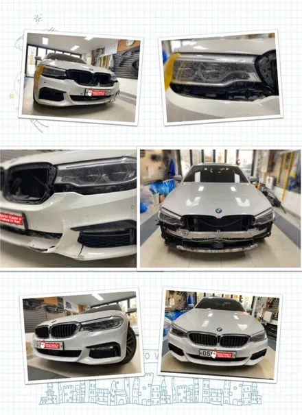bmw520d 범퍼교환수리도색 해보자.동대문범퍼교환수리도색전문점.튜닝커스텀 / 동대문구 장안동