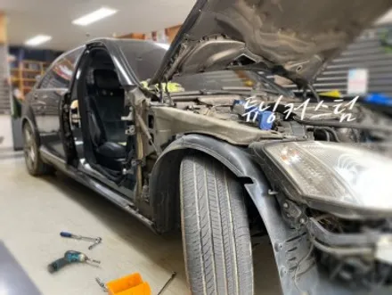 벤츠 s500 범퍼. 휀다. 도어 판금 수리 도색한다면 ??. 동대문사고수리도색전문점 / 동대문,광진구,중랑구
