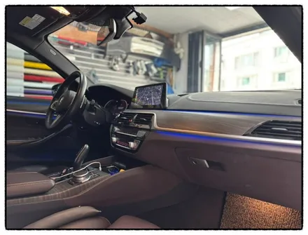 bmw 530i 천장 루프스킨 변색으로 깔끔하게 제거하면 비용이 얼마나 나올까?? / 동대문구 장안동
