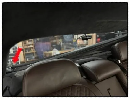 bmw 745e 뒤 유리 커튼 브라켓 불어지는 고질병 수리가 가능할까? 튜닝 커스텀에서는 바로 해결할 수 있다!! / 동대문구 장안동