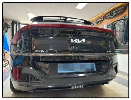 ev6 gt 트렁크 도어 크롬 몰딩 랩핑으로 일체감 있게 만들어 보자~^^ / 동대문구 장안동