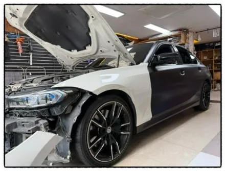 bmw m340i 3m 2080 사틴 블랙 색상으로 전체 랩핑 하면 어떤 변화가 있을까!! / 동대문구 장안동