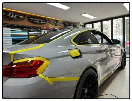 bmw m4 사고 부분 랩핑 제거 후 제 랩핑 해보자!! / 동대문구 장안동